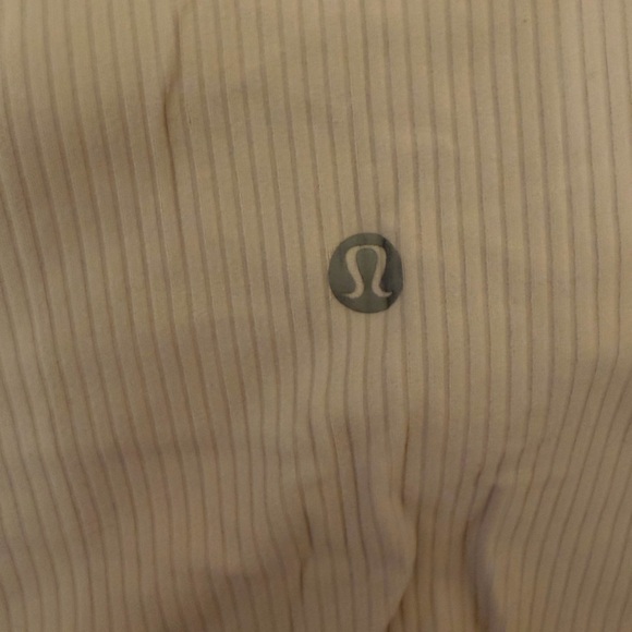 Lululemon Cream Ribbed Button-Front Tank Top - Picture 3 of 4